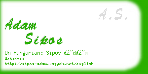 adam sipos business card